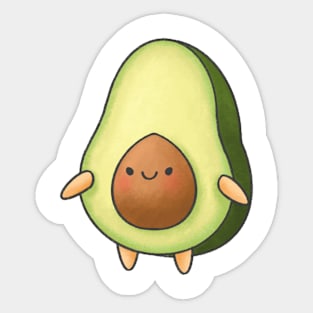 cute avocado Sticker